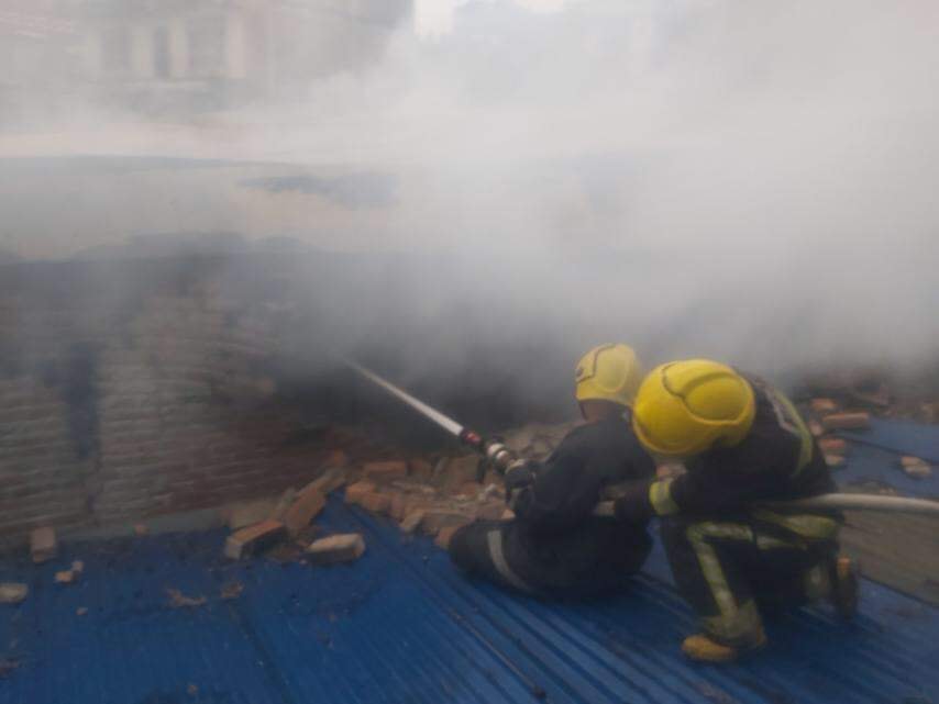 पार्टी प्यालेसमा आगलागी हुँदा ४५ लाखको क्षति