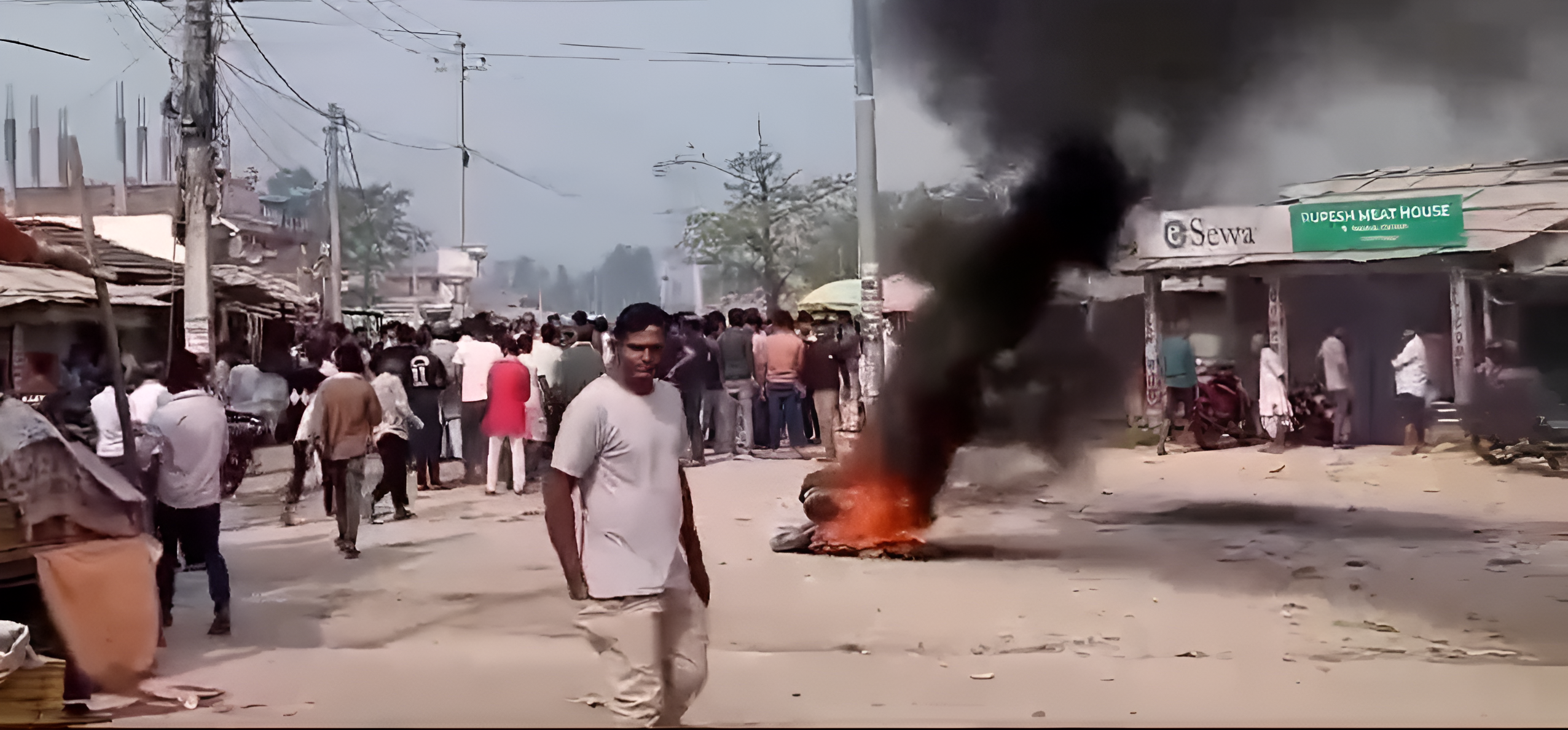 महोत्तरीको पडौल बजार बन्द, व्यापारी आन्दोलित