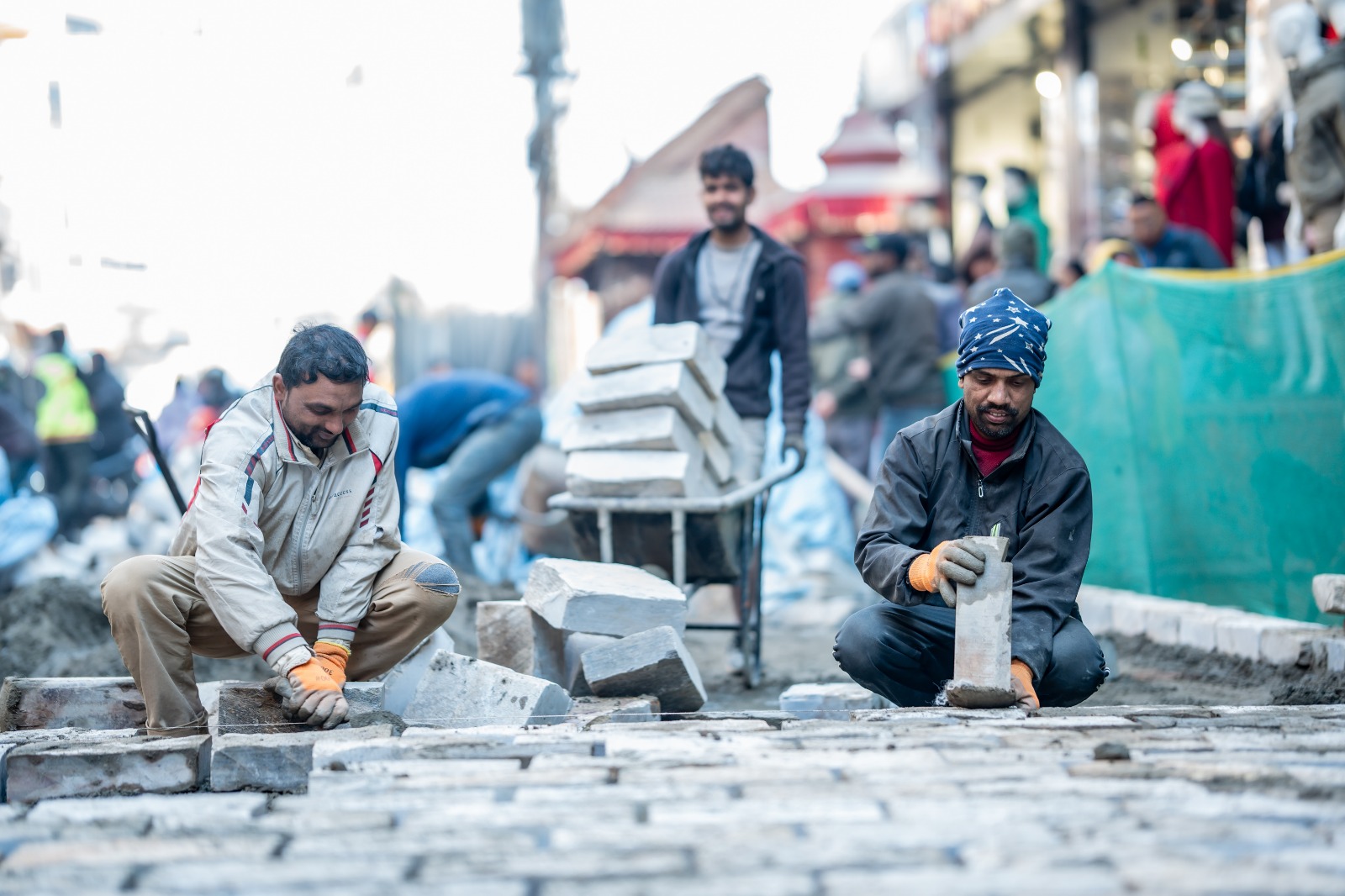 ३२ हजार ८५१ वर्गमिटर क्षेत्रमा ढुङ्गा छाप्ने लक्ष्यसहित योजना : ५ वटा निर्माण सम्पन्न