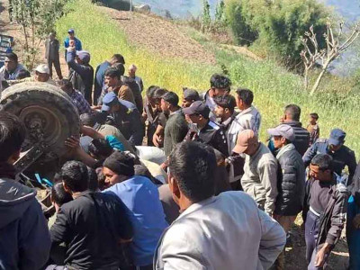 अछाममा ट्र्याक्टर दुर्घटना, पाँच जनाको मृत्यु