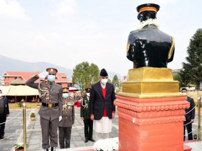 तस्वीरमा सशस्त्र प्रहरी बलको २१ औँ  स्थापना दिवस