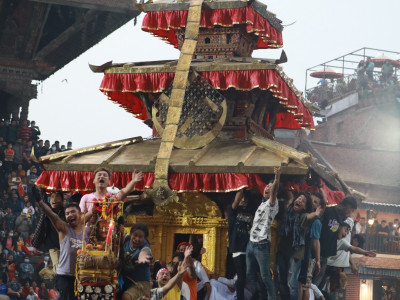 बिस्काः जात्रामा भैरवनाथको रथले किचेर वृद्धको मृत्यु