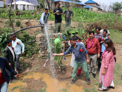 इच्छाकामनाको चेपाङ बस्तीमा ‘एक घर, एक धारा’