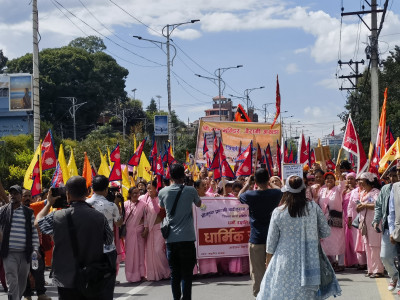 धर्मान्तरण विरुध्द विश्व हिन्दु महासंघको प्रदर्शन