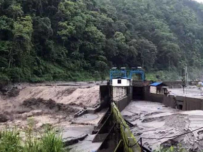 बाढीले इन्द्रावती तेस्रो जलविद्युत् आयोजनामा क्षति