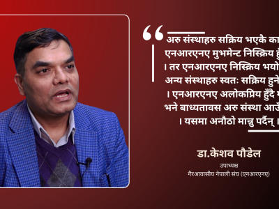 गैरआवासीय नेपालीको मुद्दा नागरिकता हो, सरकारले अलोकप्रिय निर्णय गर्यो: डा.पौडेल