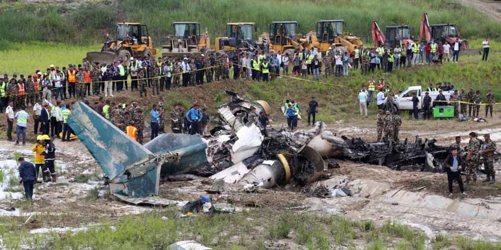 सौर्य एयरको विमान दुर्घटना: १८ यात्रुको निधन
