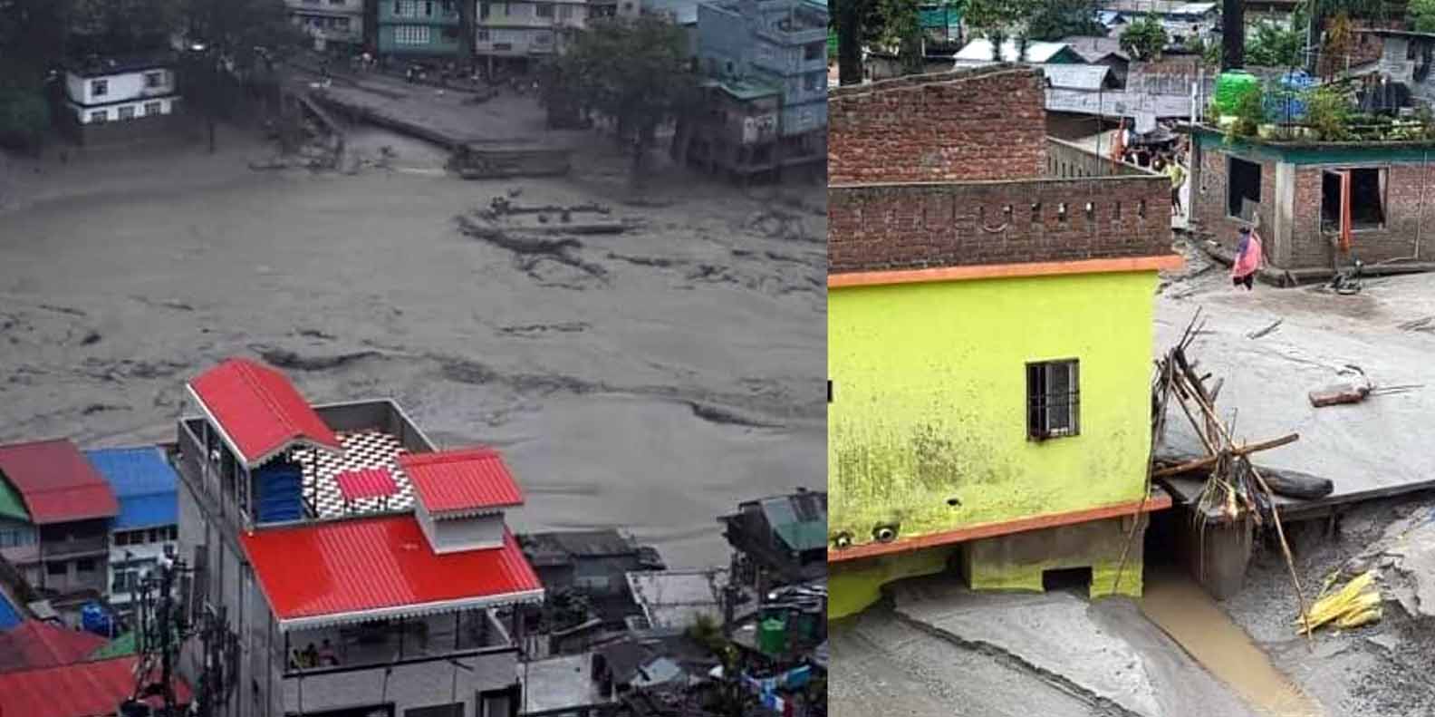 अपडेट: भारतमा हिमताल फुट्दा १० को मृत्यु, ८२ बेपत्ता